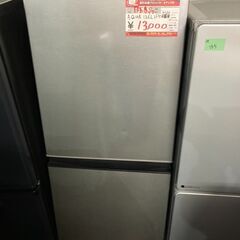 ☆中古 激安！！￥13,000！！＜目玉商品！＞AQUA 　アクア　126㍑2ドア冷蔵庫　家電　2020年製　AQR-J13J(S)型　幅48cmｘ奥行56cmｘ高さ116cm　【BBL105】