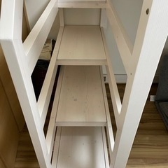 【急募】LOWYA セミダブルロフトベッド　ディスプレイ棚付の画像