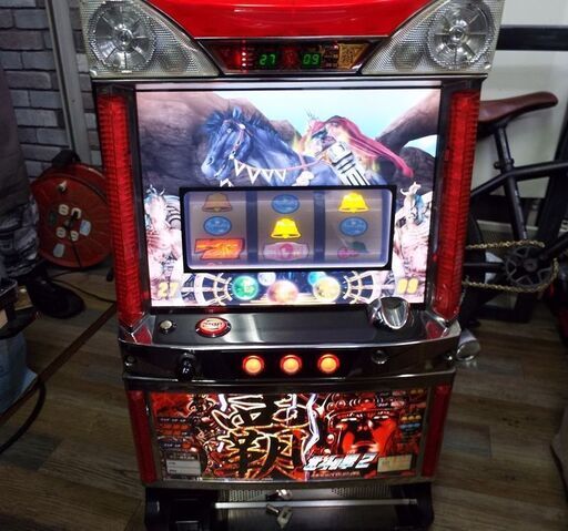 動作良好 SAMMY サミー パチスロ実機 北斗の拳2 乱世覇王伝 天覇の章 不要 設定キー、ドアキー付き スロット台