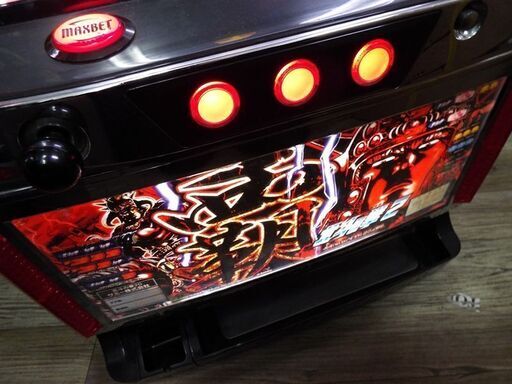 動作良好 SAMMY サミー パチスロ実機 北斗の拳2 乱世覇王伝 天覇の章 コイン不要 設定キー、ドアキー付き スロット台