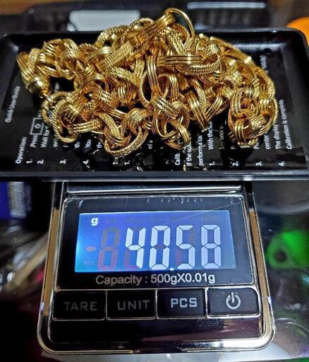 本物 K18 750 ネックレス 70cm 40g