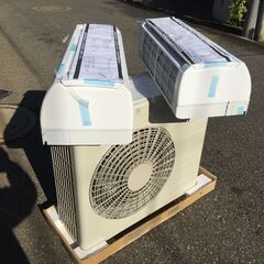 日立マルチエアコン 業務用　室外機　RAC-60C2S2　　室内2台　RAM-A50CS+RAM-S22CS 