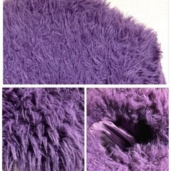 ご購入者様決定꒰SELECT MOCA꒱ボリュームファーシャギーカーディガン紫秋冬LサイズOKの画像