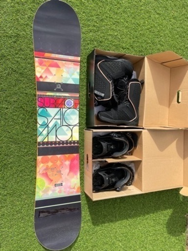<19日までに取引き可能な方限定>美品　スノーボード　レディース　3点セット　サロモン