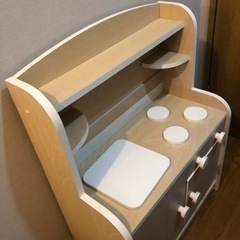 木製キッチン　おままごと用の画像