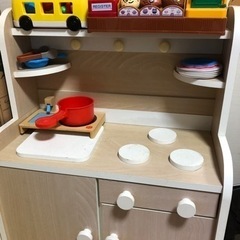 木製キッチン　おままごと用の画像