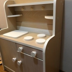 木製キッチン　おままごと用の画像