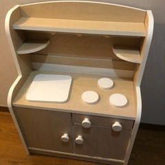 木製キッチン　おままごと用の画像