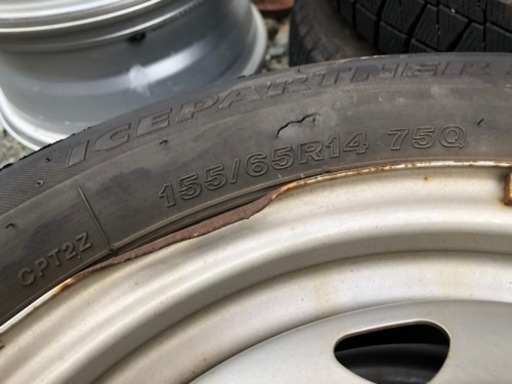 軽自動車 ブリヂストン スタッドレス ホイールセット タント ムーヴ  N-box
