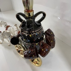 ホームアクセサリー　中古　馬車のボトル置き　中古　　リサイクルショップ宮崎屋住吉店　22.4.8 yの画像