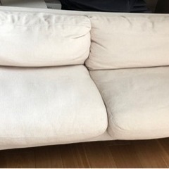 【値下げ 【年末までに引渡希望】ニトリ　布　3人掛けソファー　6...