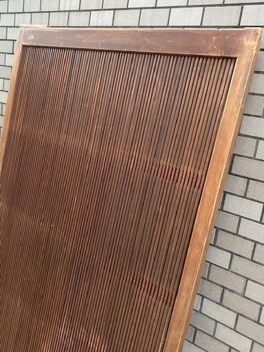 ◎大幅お値下げしました‼️ 逸品 貴重 希少 古い引き戸 旧家蔵出しうぶだし格子戸内障子枠万本格子戸店舗引戸古民家蔵戸無垢材格子戸時代建具 お値下げ要相談‼️
