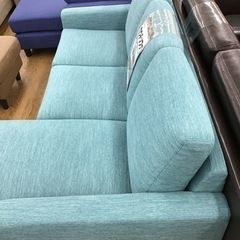 【大幅値下げ中】ニトリ　ソファ　カウチソファ　ターコイズ 大幅値下げ中】ニトリ ソファ カウチソファ ターコイズ LK-64【ご来店
