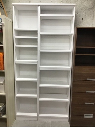 ●販売終了●ホワイト収納棚　(左側) 中古品