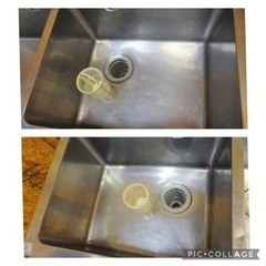 (577-0) 業務用 ステンレス 2槽シンク W1000D450H800 BG90 二槽 中古品 流し台 厨房機器 飲食店 店舗