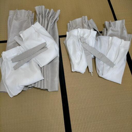 ニトリ　遮光・レースカーテンセット（「高105cm、幅90cm」×2）×2（遮光カーテン4枚、レースカーテン4枚）