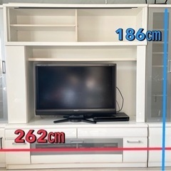 テレビ台　収納棚　傷について