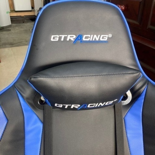 GTRACING ゲーミングチェア オフィスチェア リクライニングチェア 青 引っ越し ゲーム 