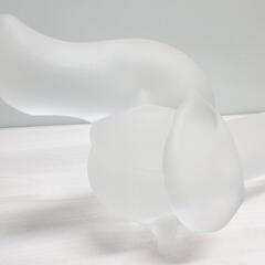 ■ガラスの犬の置物■の画像