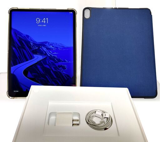 【美品】【新品ケース付】 iPad Pro 12.9インチ Wi-Fi 64GB FTEM2J/A シルバー 第3世代