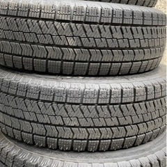 155/65R13 軽自動車スタッドレスタイヤ ブリジストン4本バリ山