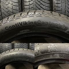 Continental ContiVikingContact6 225/50R17 17インチ スタッドレス 4本 BMW/3シリーズ VW/シャラン audi/A4等　(MTK181)クレジットカード QRコード決済可能