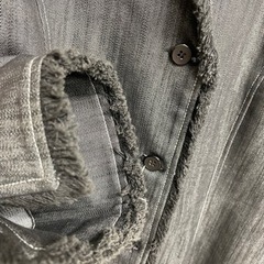 ジャケット　グレー　ブラック　コート　長袖　秋冬　M〜L 黒　ジーンズ　無地の画像