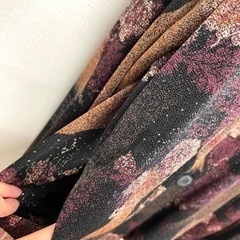 花柄　ジャケットコート　秋冬　春夏　M〜L 黒　長袖　和装　着物　レトロ　ボレロの画像