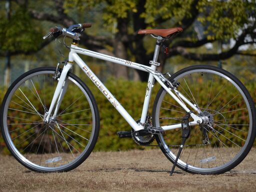 プジョー 3×8段変速アルミフレームクロスバイク PEUGEOT 3x8 speeds alloy-frame hybrid bike