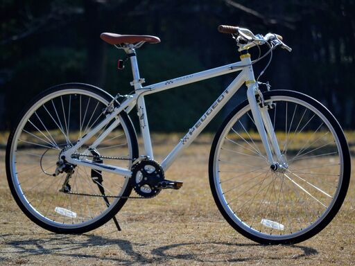 プジョー 3×8段変速アルミフレームクロスバイク PEUGEOT 3x8 speeds alloy-frame hybrid bike