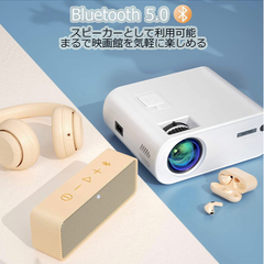 【s様予約】【新品同様】プロジェクター WIFI 7200lm【かばん付き】スマホに直接接続 Bluetooth5.0対応 小型 1080P最大解像度 台形補正 ズーム機能 ホームシアター 720P 60FPS対応 パソコン/スマホ/タブレット/PS3/PS4/TV Stick/DVDプレイヤーなど接続可 説明書付きの画像
