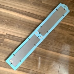 木製フォトフレーム 身長計 KF50-BL パステルブルーの画像