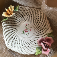 イタリア製　陶器　皿　ボウル　果物カゴ　新品 paoli パオリ