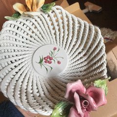 イタリア製　陶器　皿　ボウル　果物カゴ　新品 paoli パオリの画像