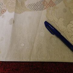 正絹　袋帯　六通　幅31.5　長さ431強の画像