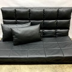 美品 2人掛け ソファ ソファベッド 3way リクライニング ...
