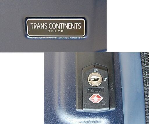 未使用品 TRANS CONTINENTS スーツケース TC-0832-48 TSAロック搭載 機内持ち込み可 旅行カバン 四輪 キ