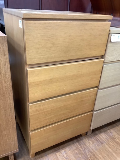 無印良品　4段チェスト　ナチュラル
