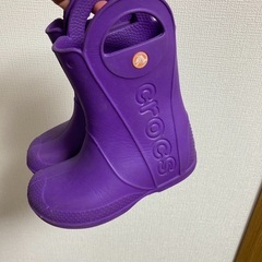 クロックス　長靴　18.5の画像
