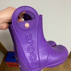 クロックス　長靴　18.5