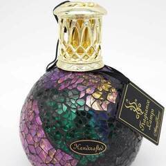 ss3199　未使用品　Ashleigh&Burwood　フレグランスランプS　マゼンタクラッシュ　輸入雑貨　アロマ　ランプ　キャンドル　オイル　ウィック　アシュレイバーウッド　空気清浄作用　ギフト　クリスマスの画像