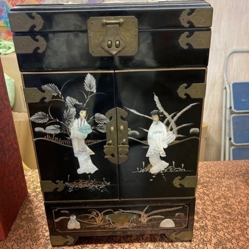 骨董　宝箱　宝石箱　貝細工