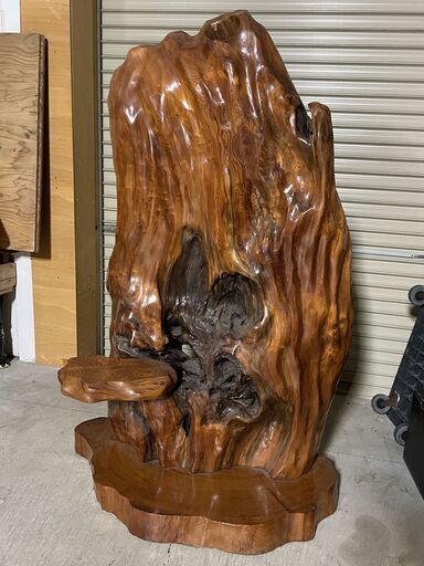 購入50万円！欅 衝立 幅96×奥行60×高さ140cm 間仕切り 玄関飾り 重さ67.8kg 置物 オブジェ