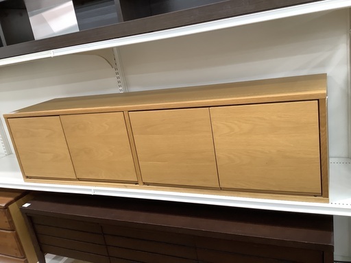 スタッキングテレビボード　無印良品　ナチュラル　キズ・ヤケ有　オーク材　424 無印良品 MUJI テレビボード オーク材 AVラック 薄型 AVボード テレビ