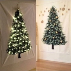 クリスマスツリー　タペストリーの画像