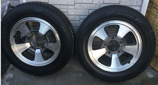 お引き渡し決定しました。スズキ SUZUKI　ジムニー　175/80R16中古スタッドレスタイヤ＆純正アルミホイール４本セット