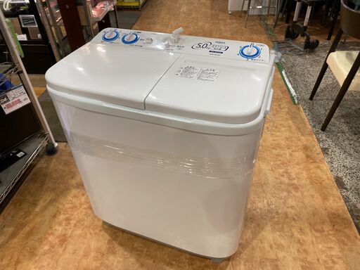 【愛品館市原店】AQUA 2019年製 5.0kg 二層式洗濯機 AQW-N50【愛市I4S029929-104】