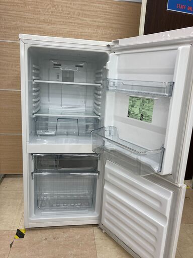 中古　動作確認済み　2ドア冷蔵庫　ツインバード　HR-E911　110リットル　右開き　ホワイト　管理番号JTH-05