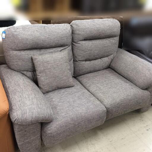 J729 ニトリ 2人掛けソファ Nポケット A2 グレー 1600×900×850 クリーニング済み