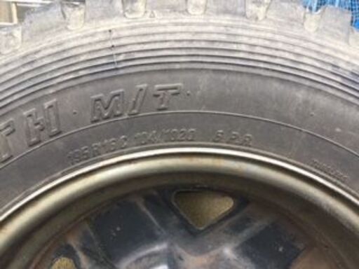 決まりました。スズキ ジムニー用　195R16 TRANPATH M/T中古タイヤ＆純正ホイール・カラーブラック5Jx16 +22 P